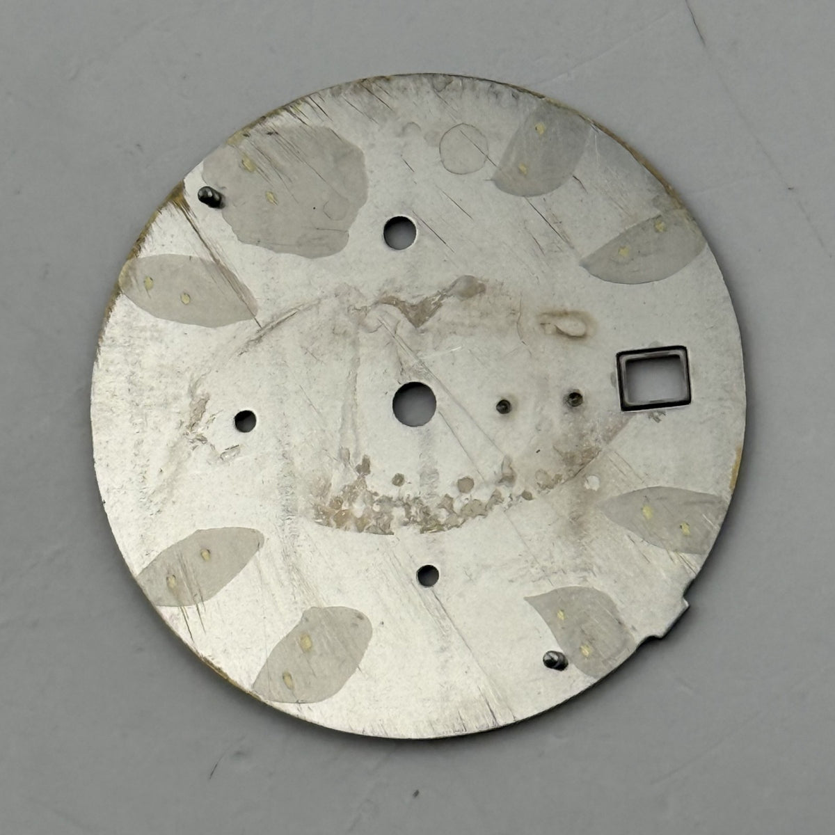 Seiko 7T92-0SG8 Watch Dial Chronograph 50M Black Japan Spare Parts Repair 27.9mm