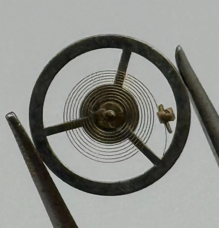 BFG 34 PL Balance Wheel Complete And Spring Renata 59 Watch Movement Parts NOS