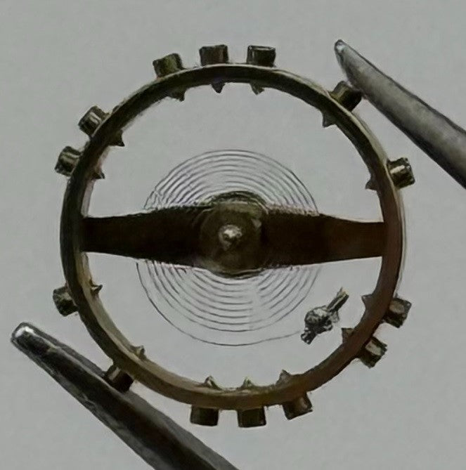 ETA 2485 Balance Wheel Complete And Spring Renata 1379 Watch Movement Parts NOS