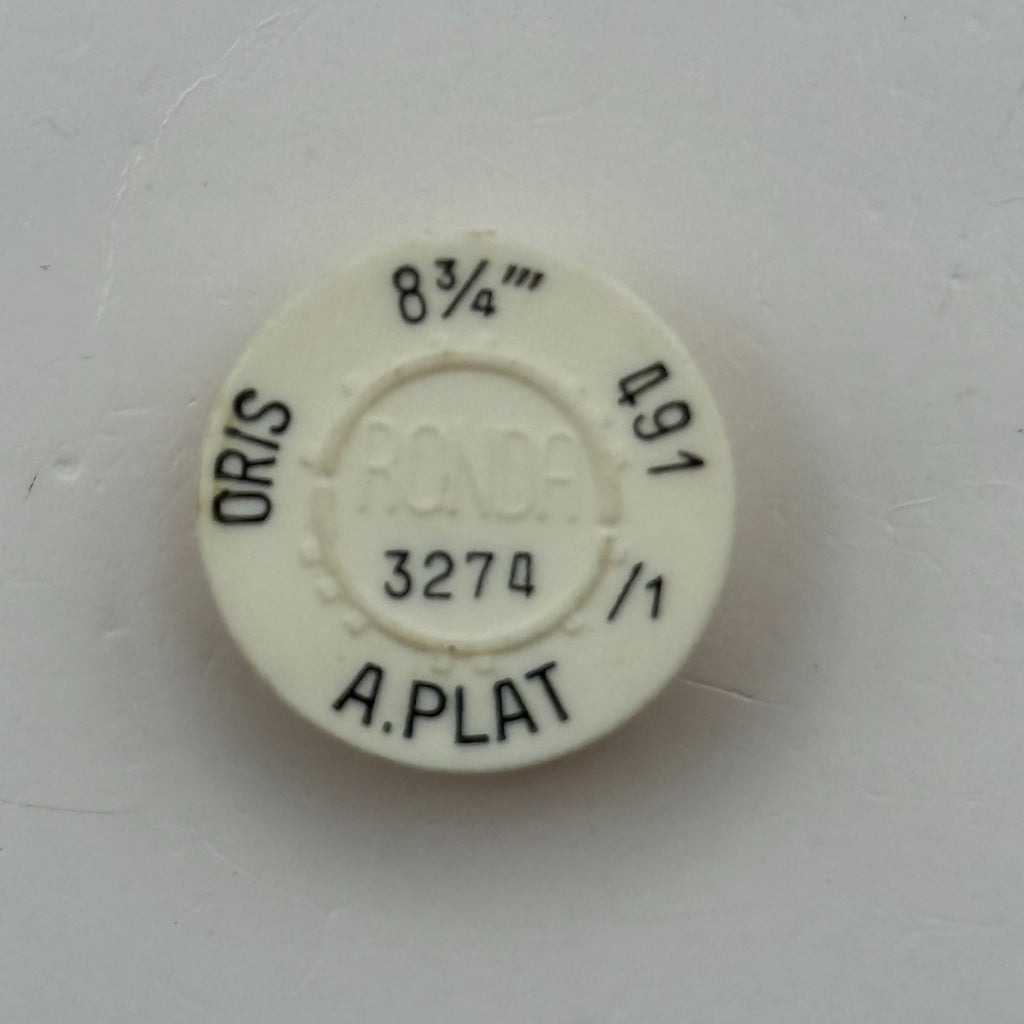 Oris 491/1 Balance Wheel Complete And Spring 8¾’’’ 3274 Watch Movement Parts NOS