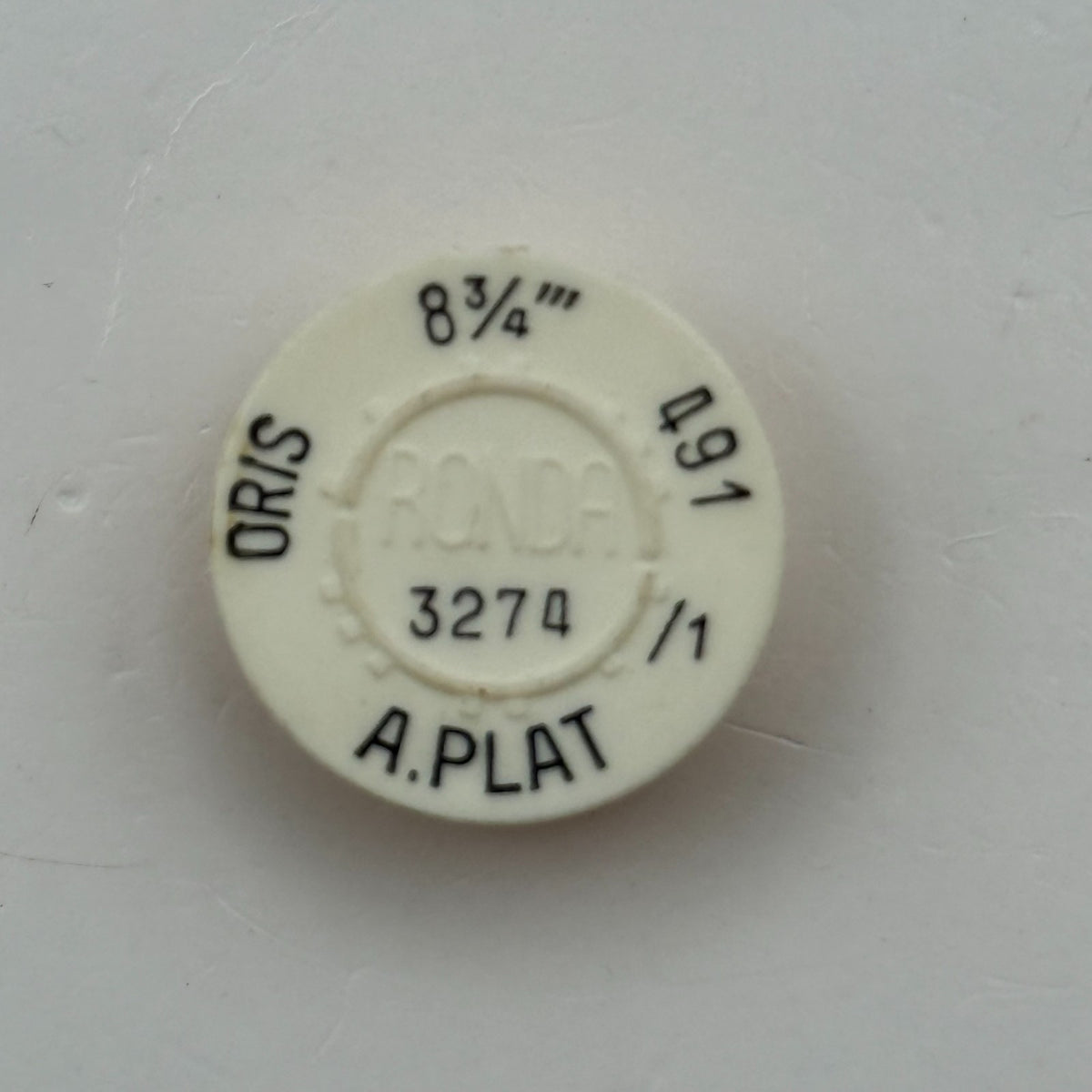 Oris 491/1 Balance Wheel Complete And Spring 8¾’’’ 3274 Watch Movement Parts NOS