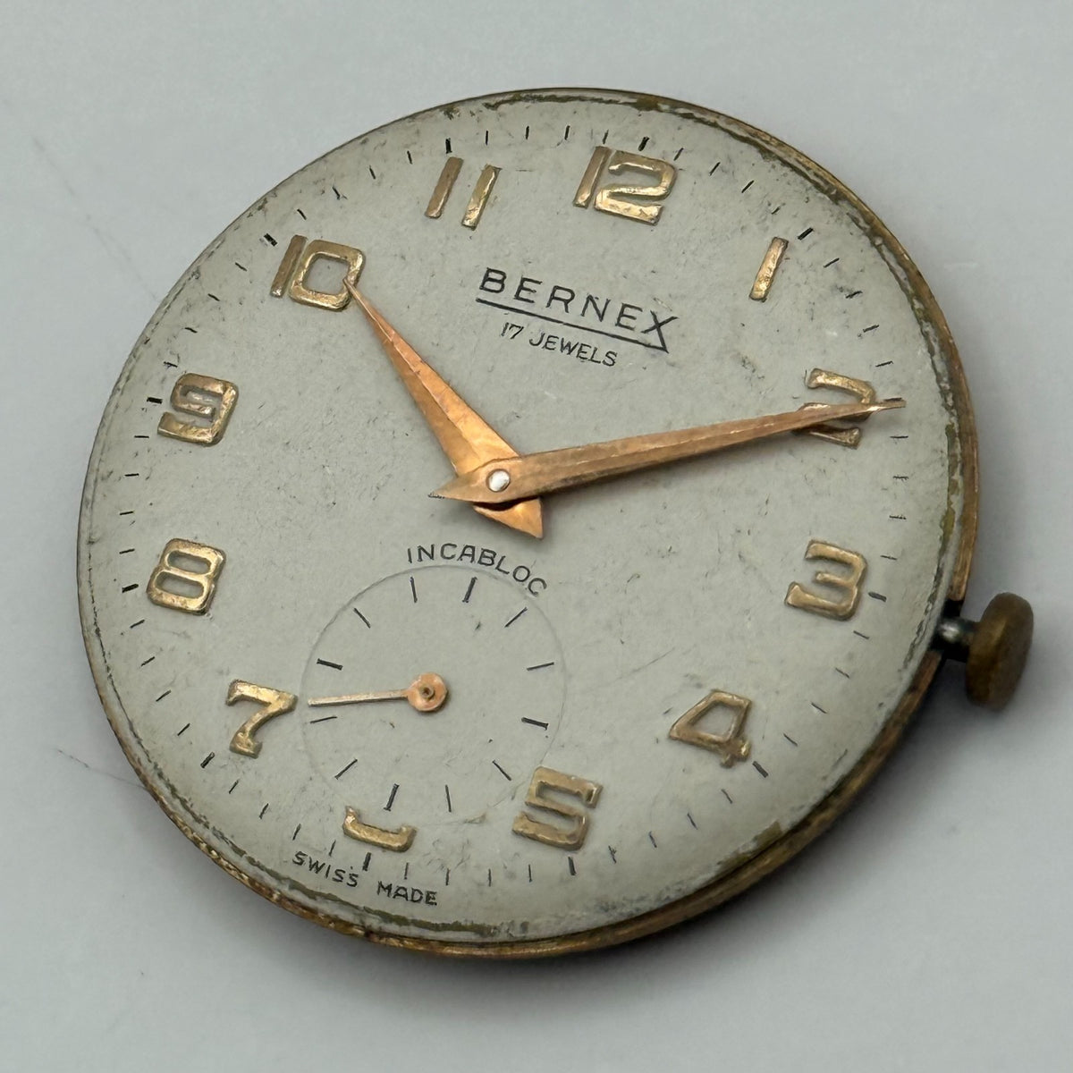 AS 1634 Watch Movement - A. Schild 1634 Bernex - For Parts / Repair - 29.6mm