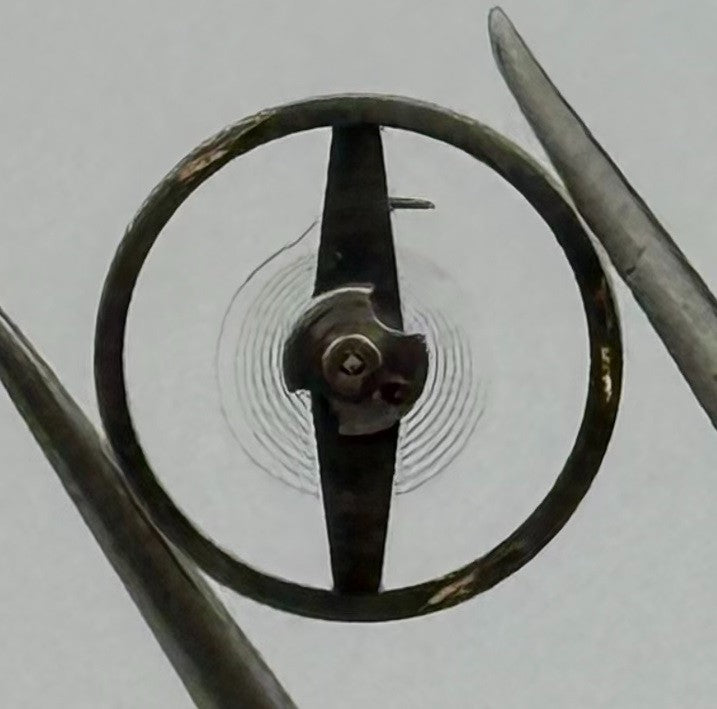 Oris 590 Ancre Balance Wheel Complete And Spring 1725 Watch Movement Parts NOS