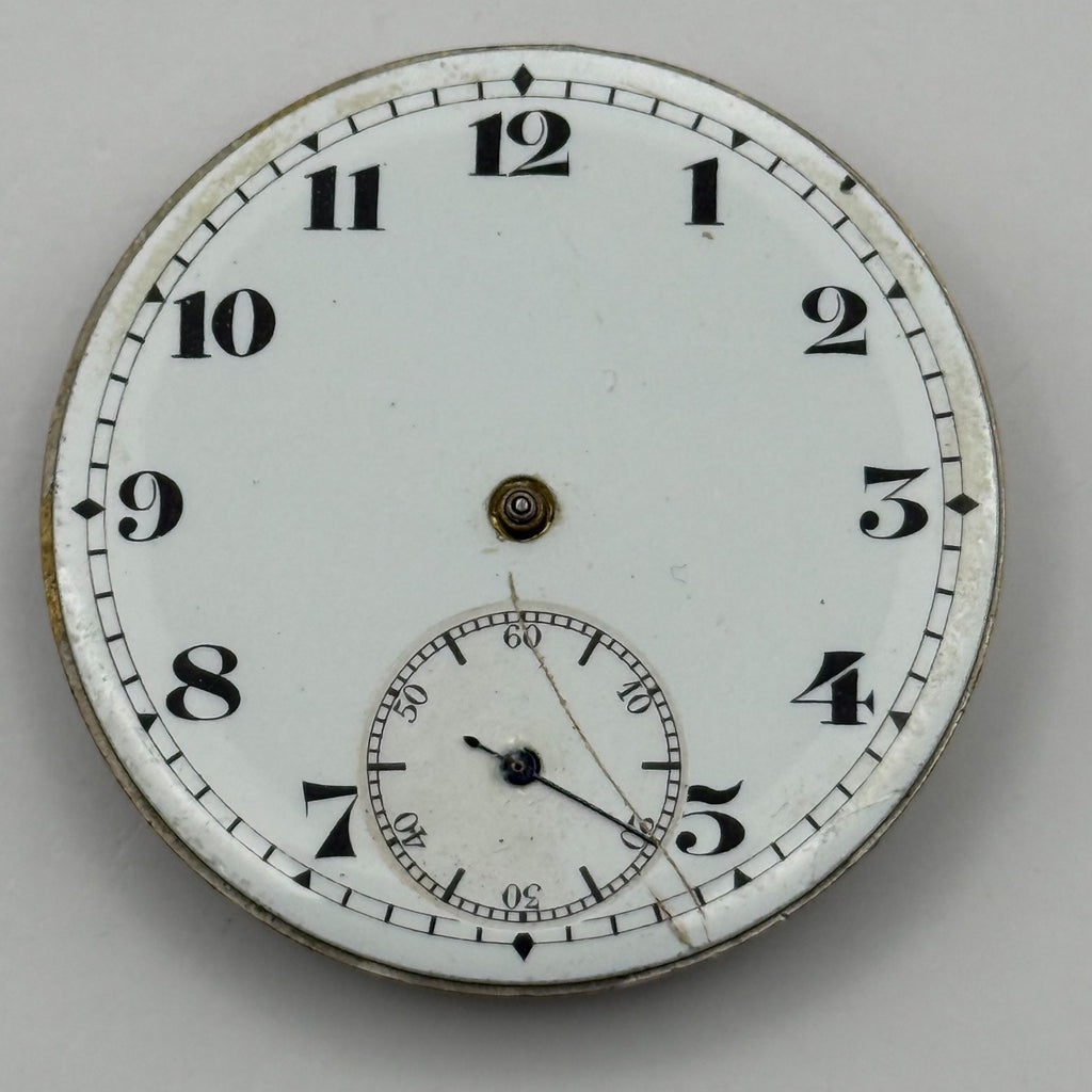 Hunter Pocket Watch Movement 15J Sub Seconds Swiss Manual Wind Parts 41.9mm