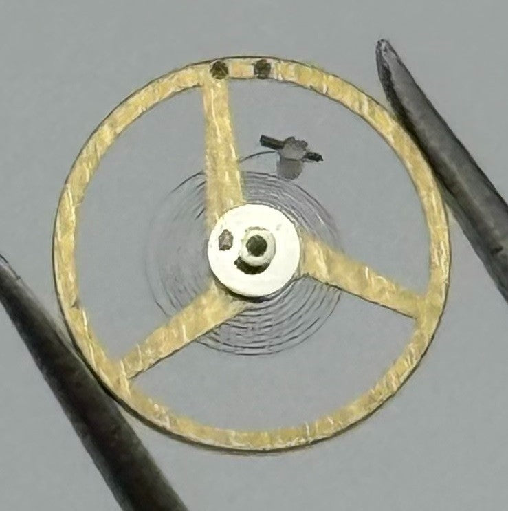 ETA 2412 Balance Wheel Complete And Spring Renata 1413 Watch Movement Parts NOS