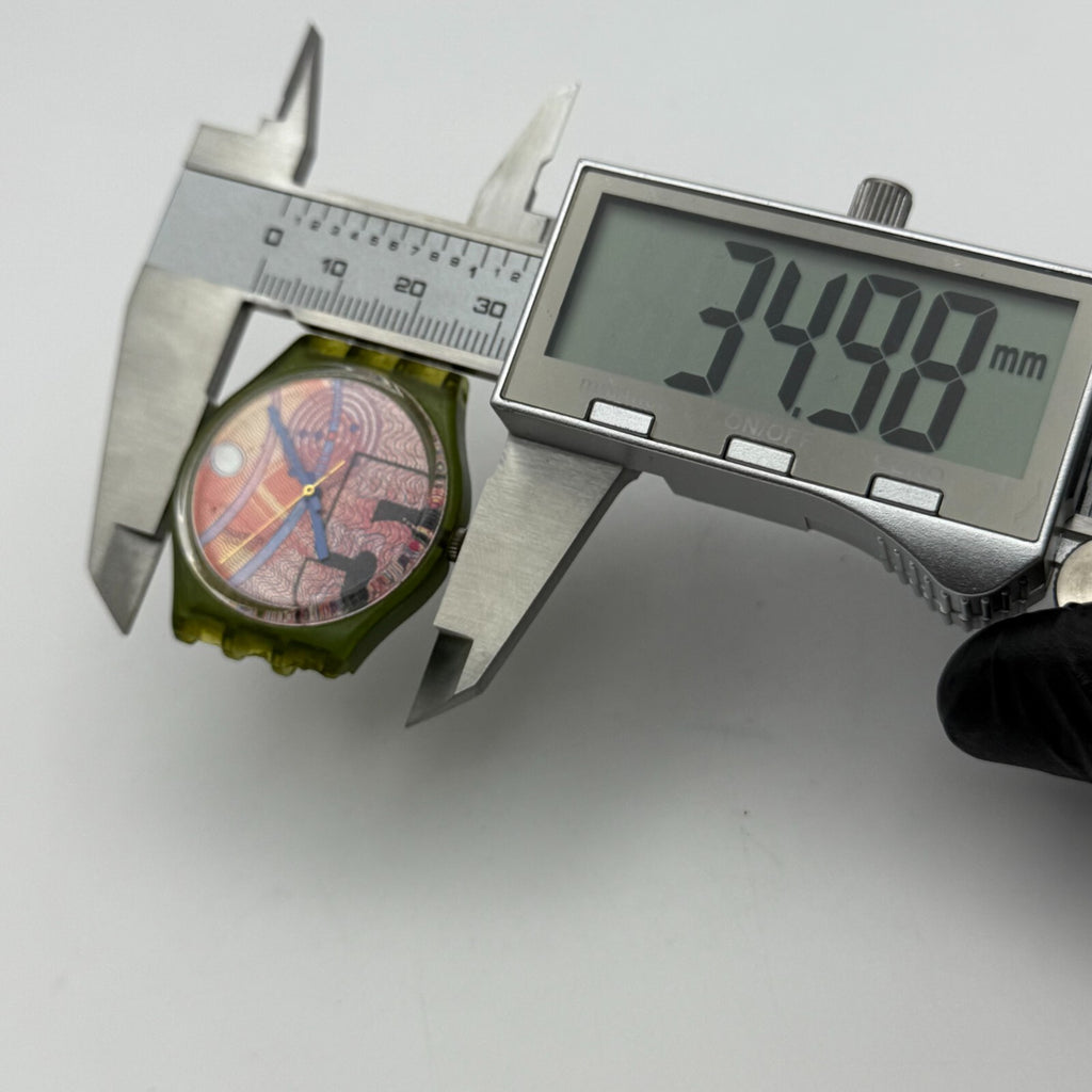 33mm Vintage 1990 Swatch Franco GG110 Watch UNTESTED PARTS REPAIR