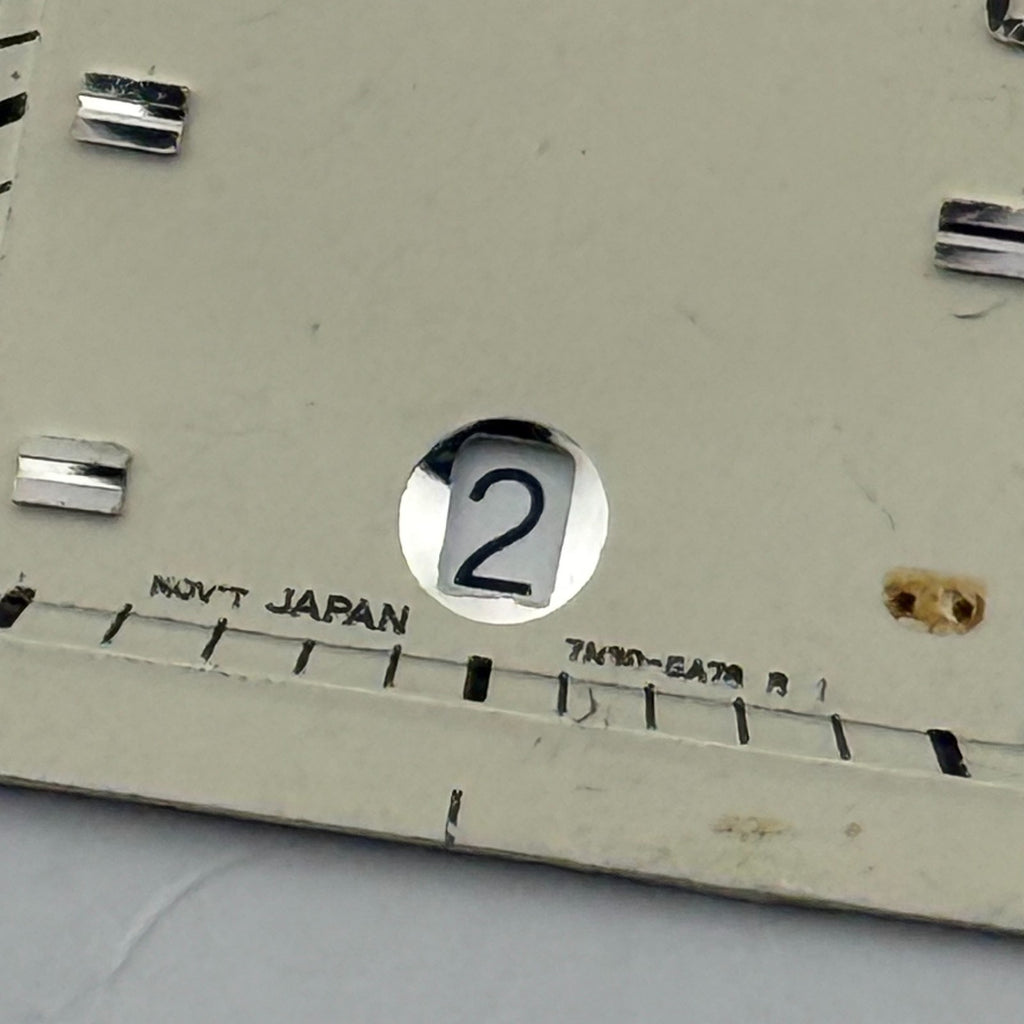 Seiko Watch 7N42-6A78 Dial Rectangular Japan Vintage Spare Parts Repair 20.9mm