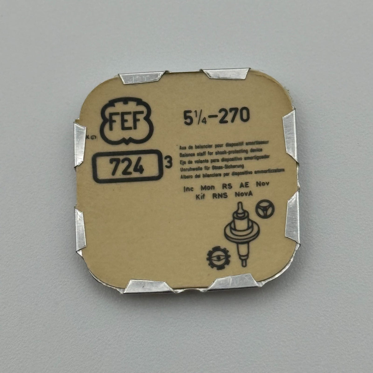 FEF 270 Balance Staff Pack Of 3 - 5 1/4 - 724 - New Old Stock - Watch Parts