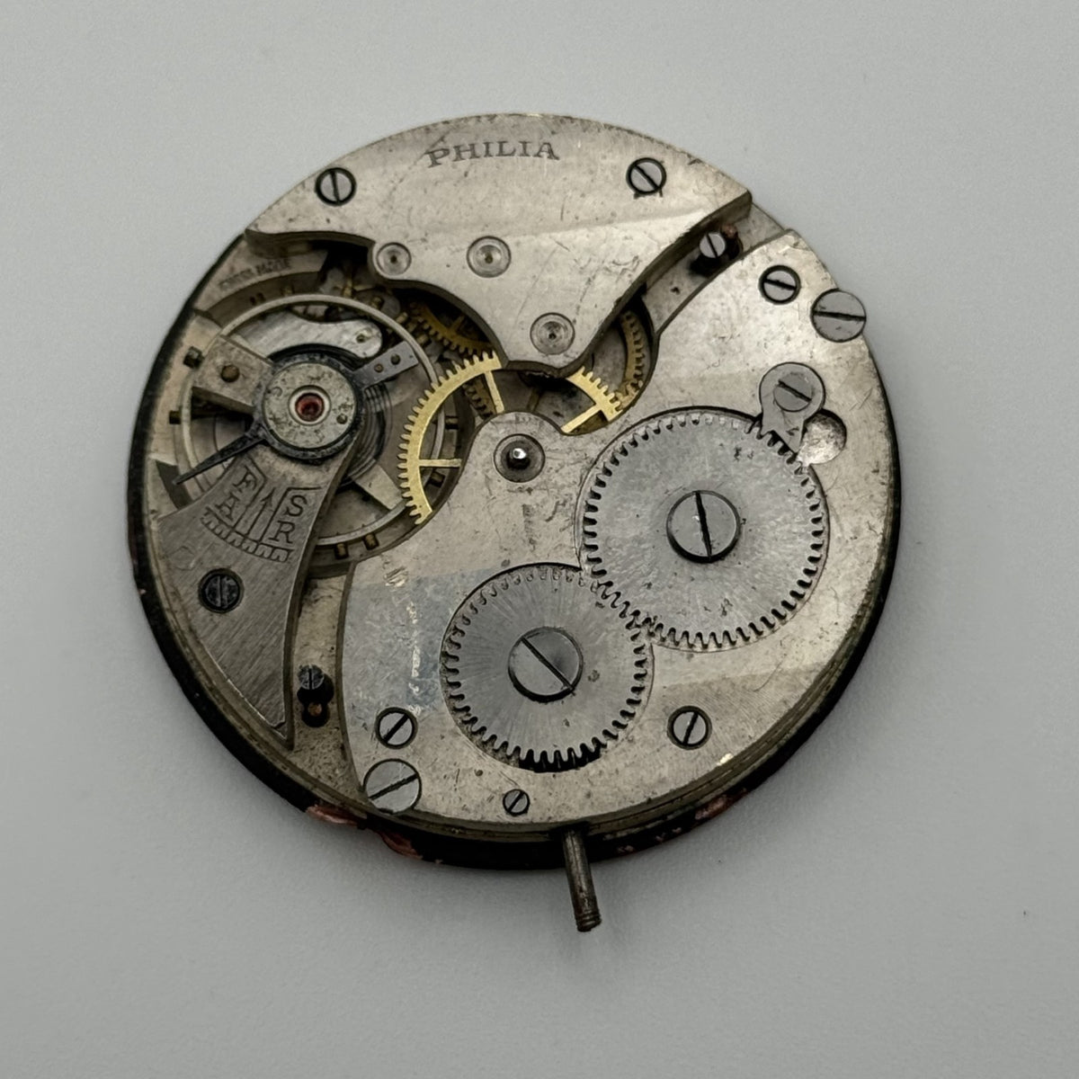 Swiss Lever Pocket Watch Movement - Philia - Parts / Repair 41.1mm