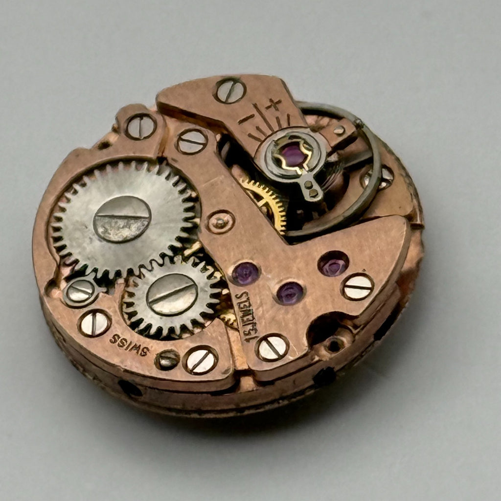 FHF 34 Watch Movement Andersons 15 Jewels Swiss Manual Wind Parts Repair 17.4mm