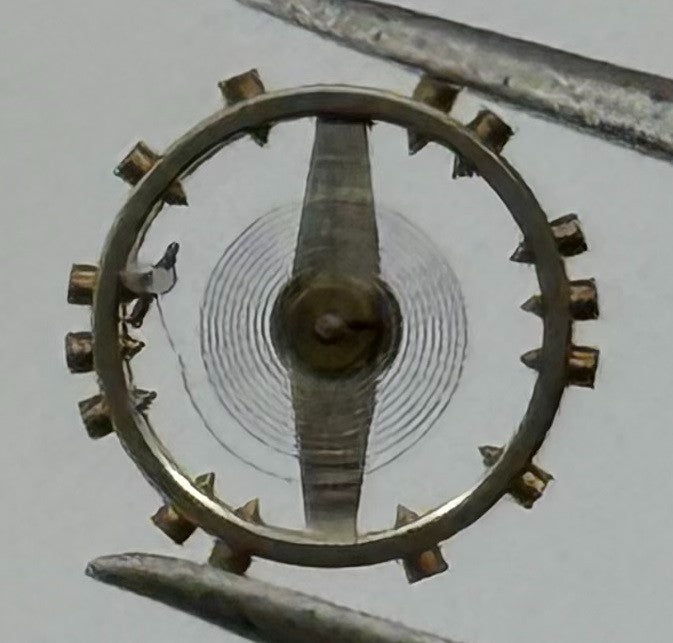 FEF 430 6600 Balance Wheel Complete And Spring Renata 943 M Watch Movement Parts