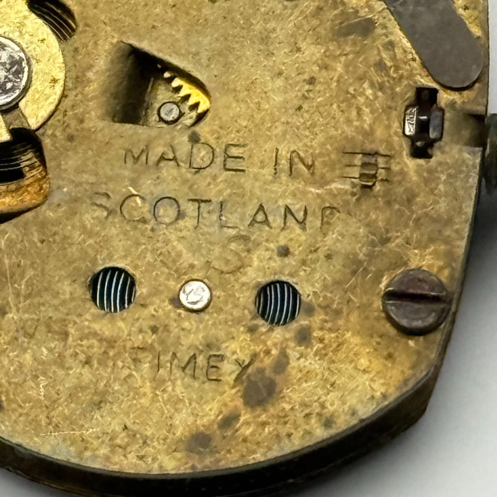 Timex Watch Movement Scotland Manual Wind Vintage Parts Repair 18.5mm