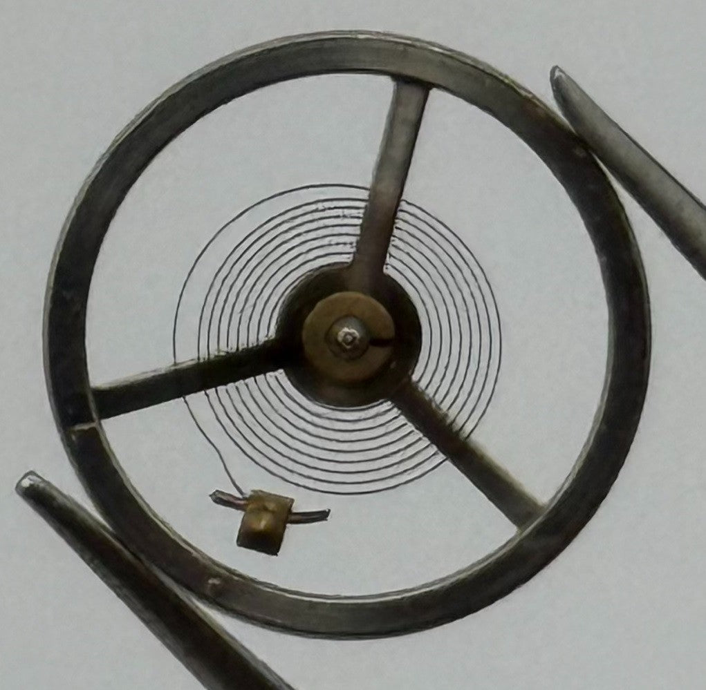 Oris 521 Balance Wheel Complete And Spring Watch Movement Parts NOS