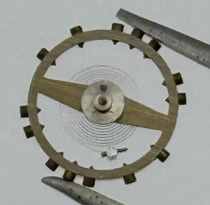 ETA 761 1201 Balance Wheel Complete And Spring Renata 145 Watch Movement Parts