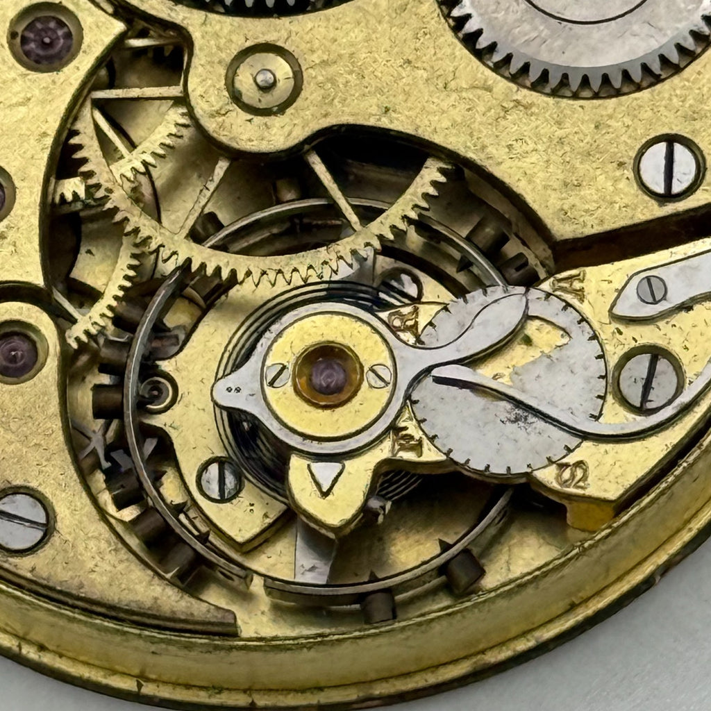 Zenith Pocket Watch Movement Sub Seconds Swiss Vintage Parts Repair 43.7mm