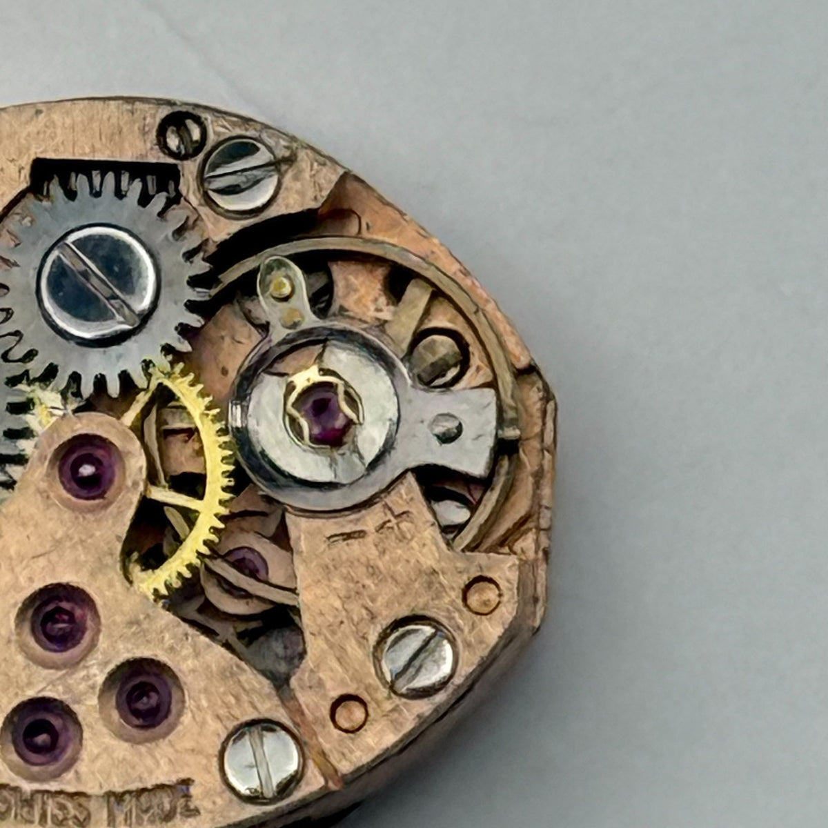 Lanco 500 Watch Movement 17 Jewels Inacbloc Swiss Manual Wind Parts 12.9mm