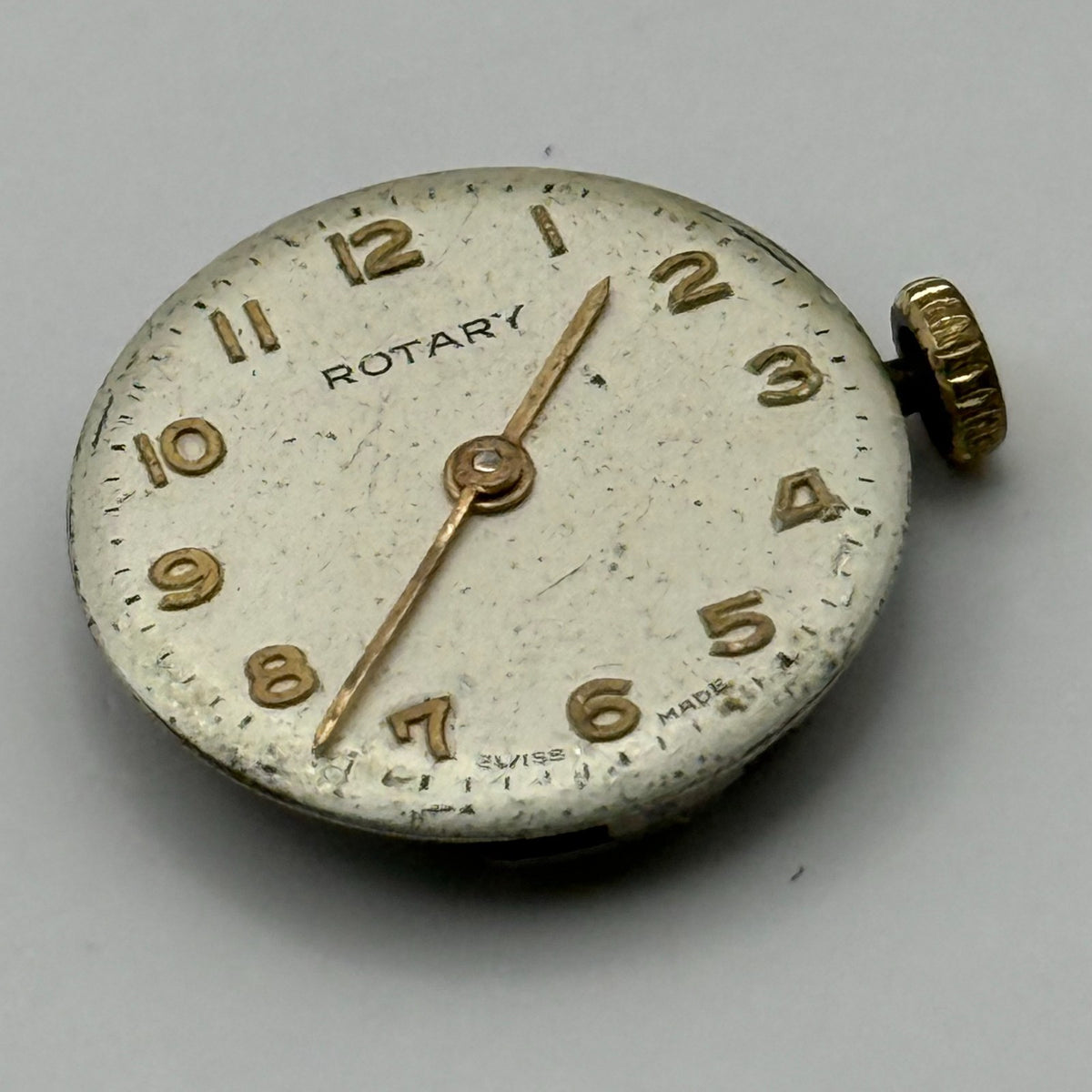 FHF 34 Watch Movement Rotary Ladies 15J Swiss Manual Wind Parts Repair 17.3mm