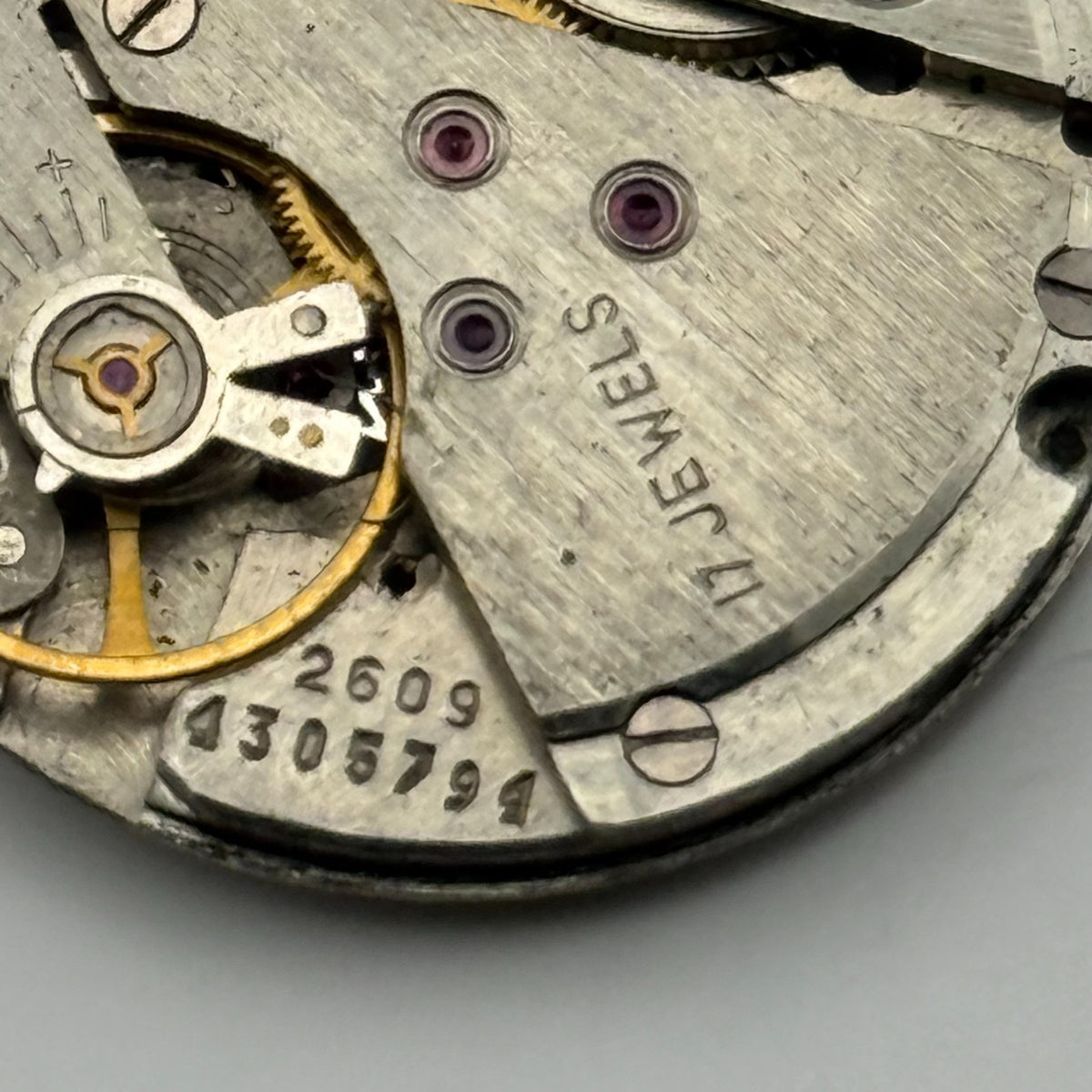 Poljot 2609 Watch Movement Soviet 17 Jewels Manual Wind Parts Repair 26.5mm