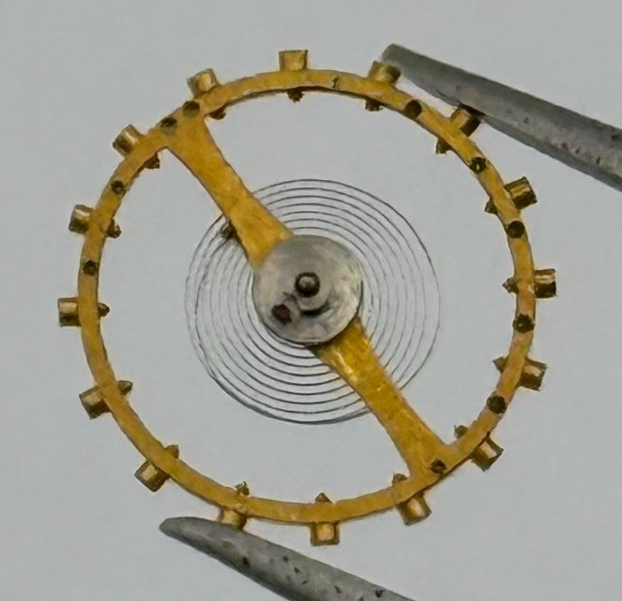Smith 201 Balance Wheel Complete And Spring 10½''' 1294 Watch Movement Parts NOS