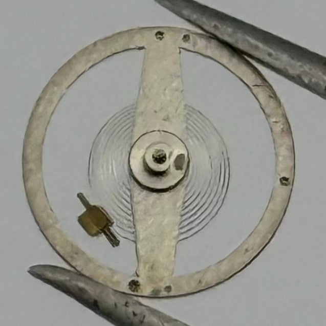 Lanco 576 Balance Wheel Complete And Spring Progress Watch Movement Parts NOS