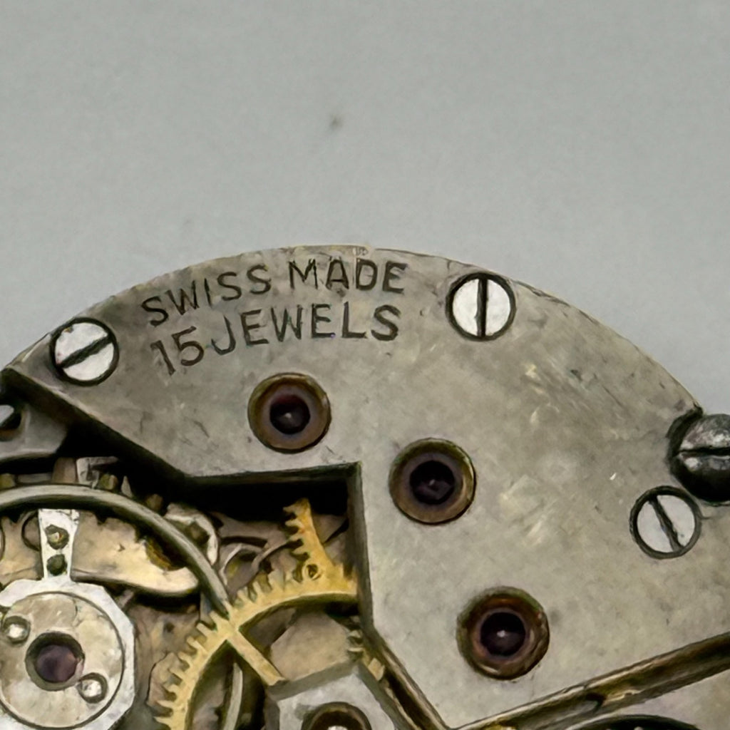 Record 103 Watch Movement 15 Jewels Swiss Manual Wind Parts Repair 19.6mm