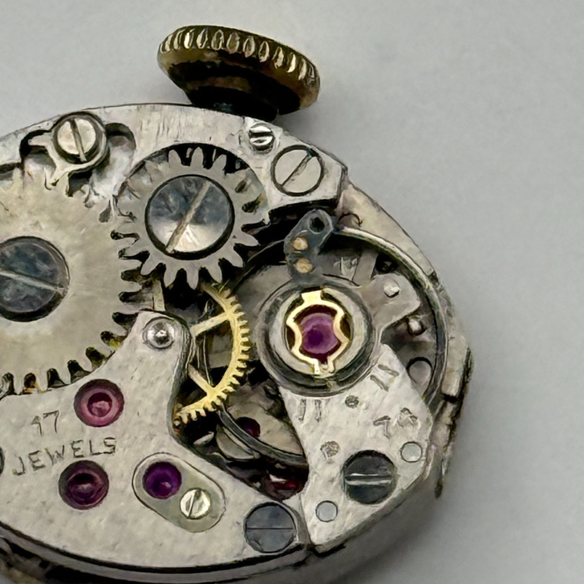 PUW 14 ? Watch Movement Polaris 17 Jewels Swiss Manual Wind Parts Repair 13.5mm