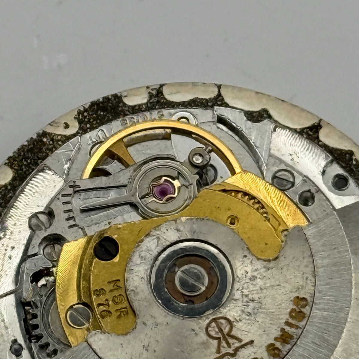 MSR S76/28 Watch Movement Garrard Date 21 Jewels Swiss Automatic Parts 25.9mm