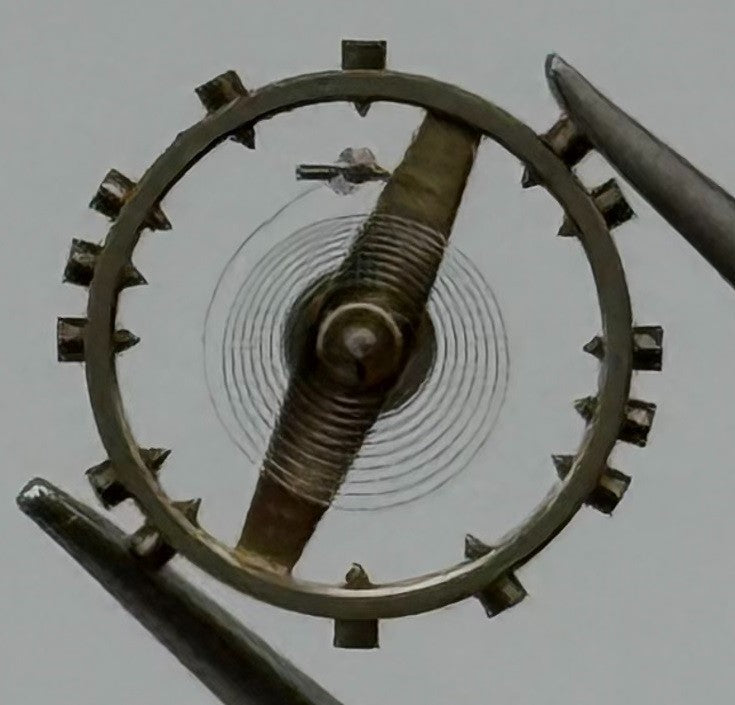 FHF 60 Balance Wheel Complete And Spring 6¾-8’’’ 200 M Watch Movement Parts NOS