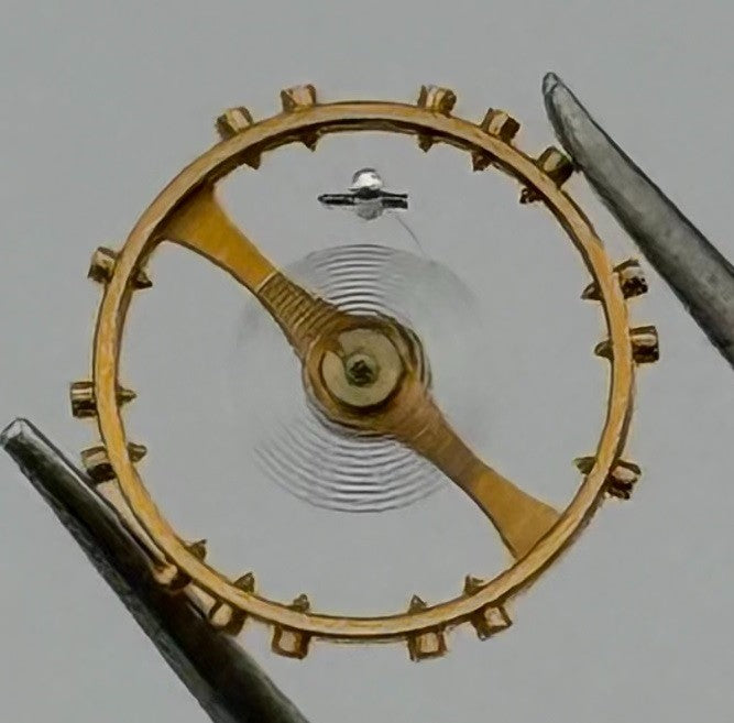 Cyma 814 Balance Wheel Complete And Spring 8¾''' Renata 98 Watch Movement Parts