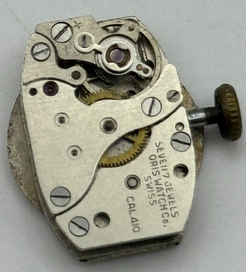 Oris Cal 410 Watch Movement Ladies Manual Wind Swiss Vintage Parts Repair 12.9mm