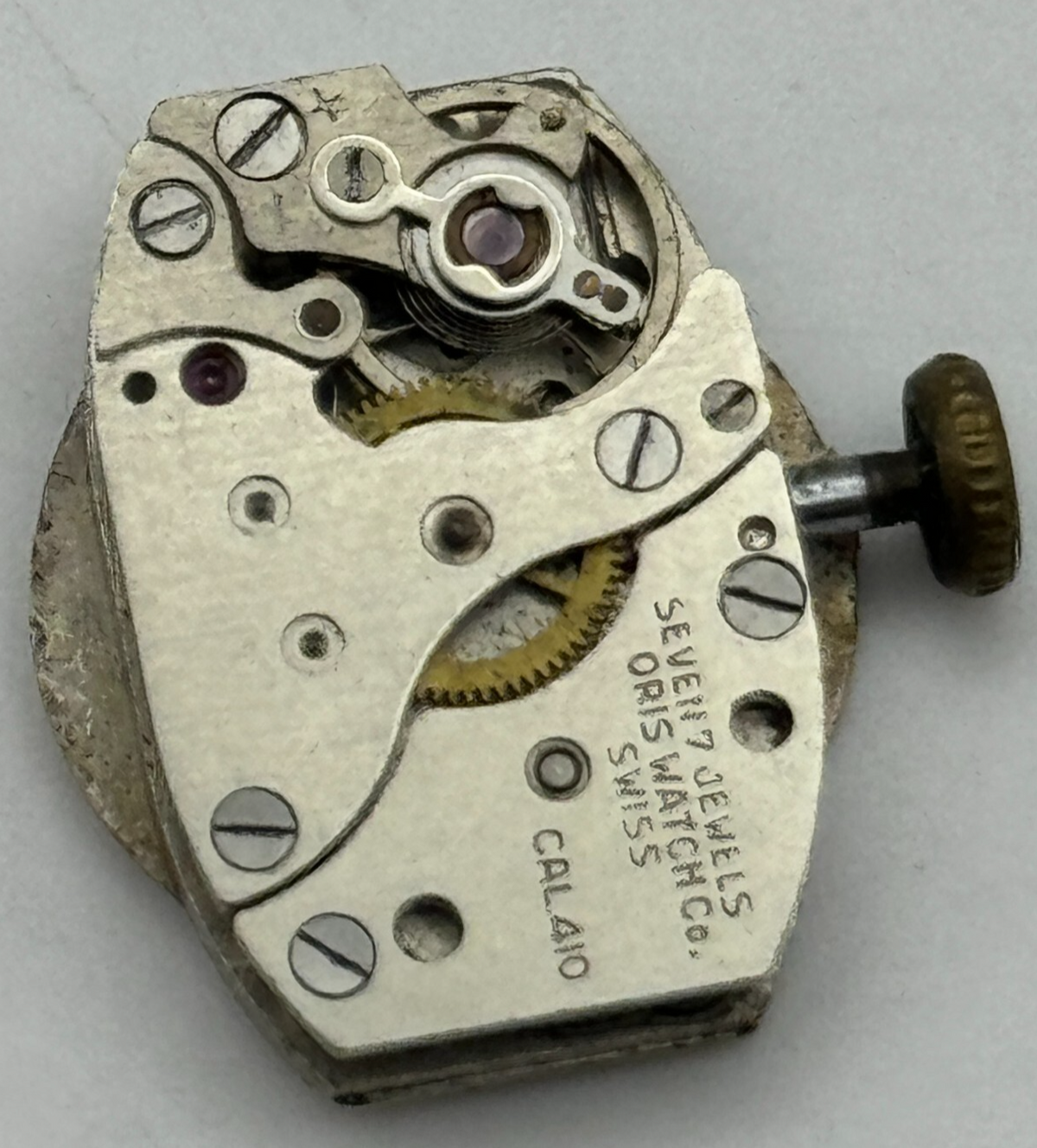 Oris Cal 410 Watch Movement Ladies Manual Wind Swiss Vintage Parts Repair 12.9mm