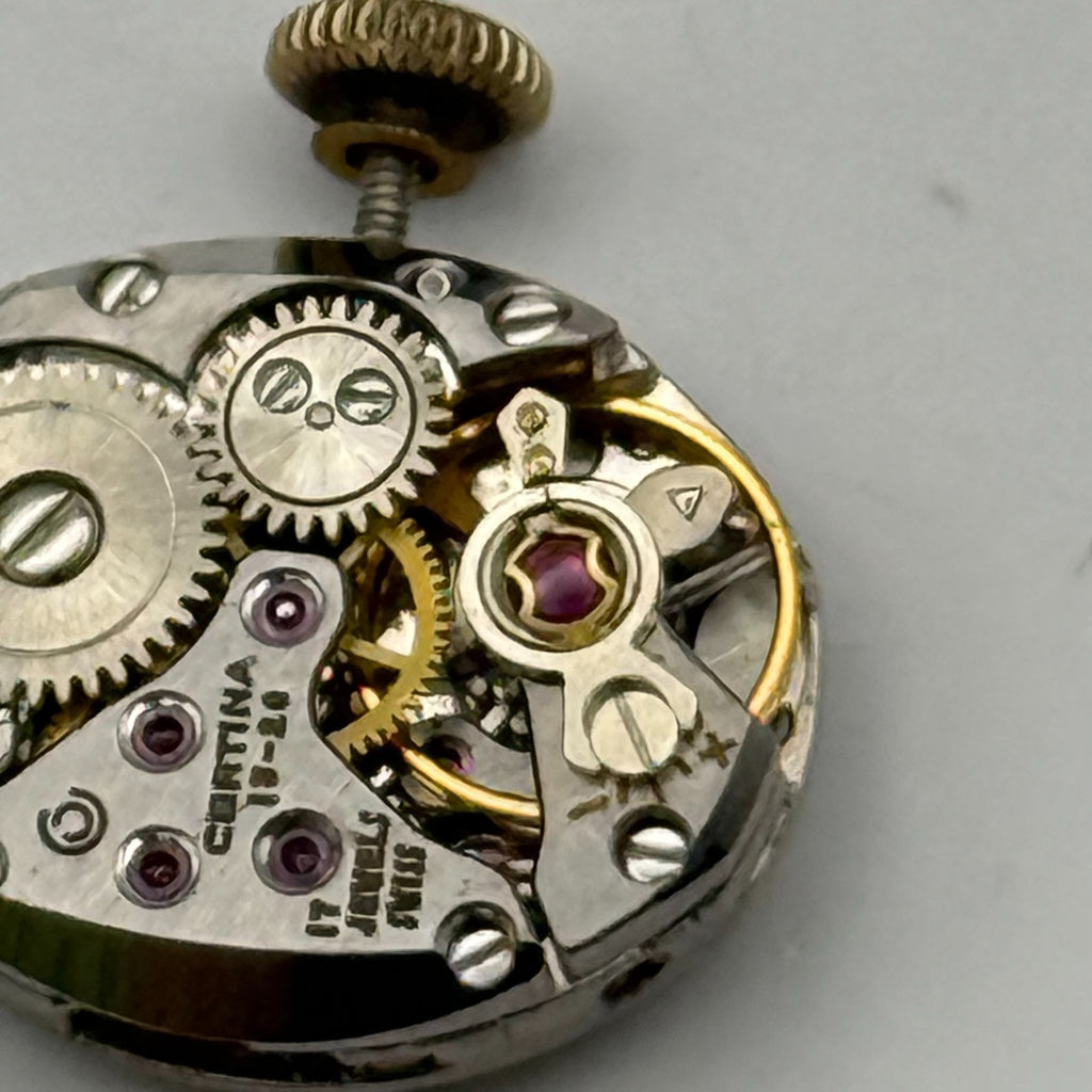 Certina 13-20 Watch Movement Ladies 17 Jewels Running Manual Wind Parts 15.5mm
