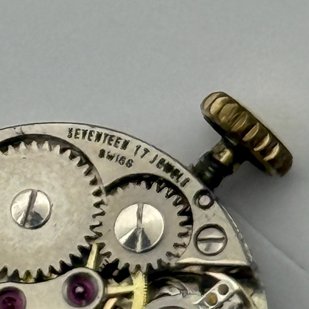 FEF 6630 Watch Movement Caravelle 17 Jewels Swiss Manual Wind Parts Repair 13mm