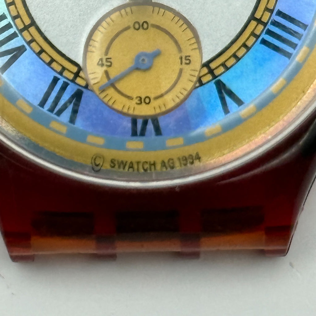 Vintage Swatch Chrono Watch SCF100 Romain 1994 ETA Quartz Swiss 40mm Parts 