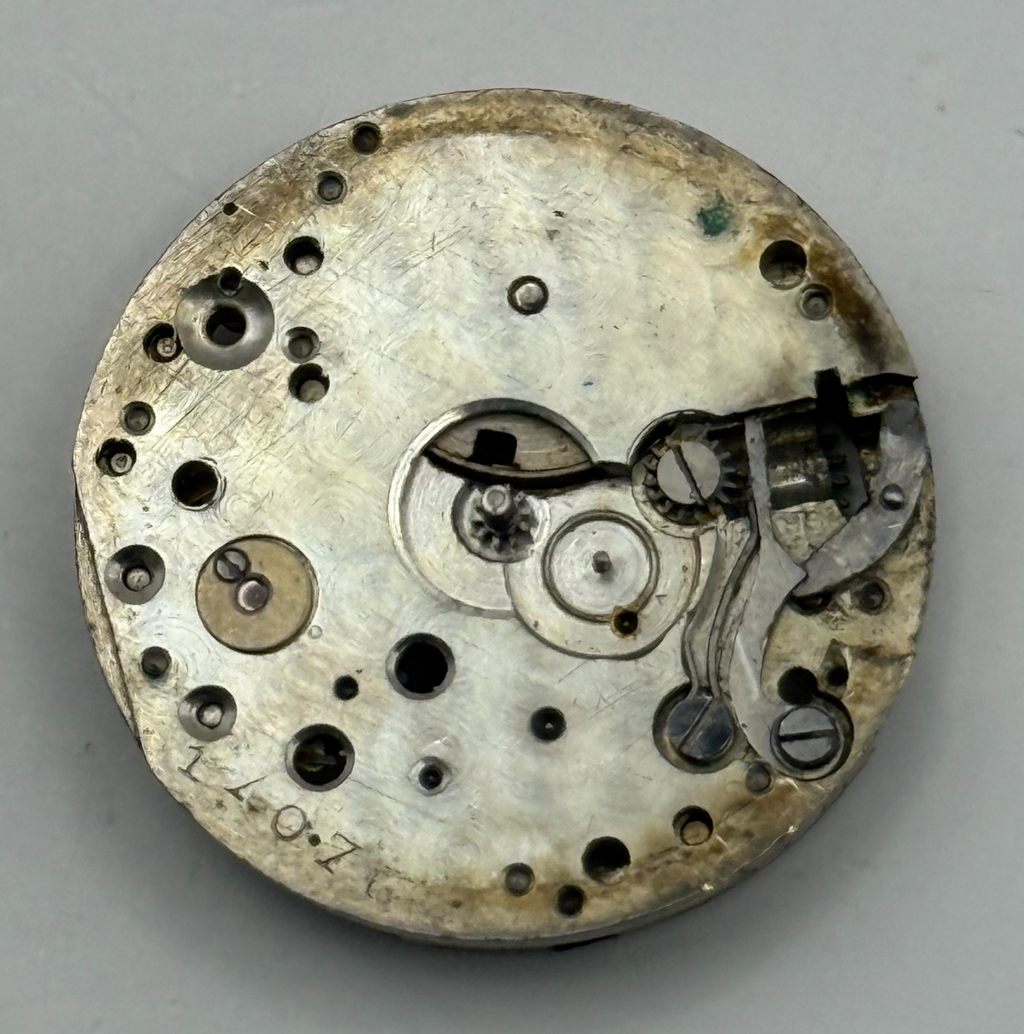 Unidentified Watch Movement Swiss Manual Wind Vintage Parts Repair 23.6mm