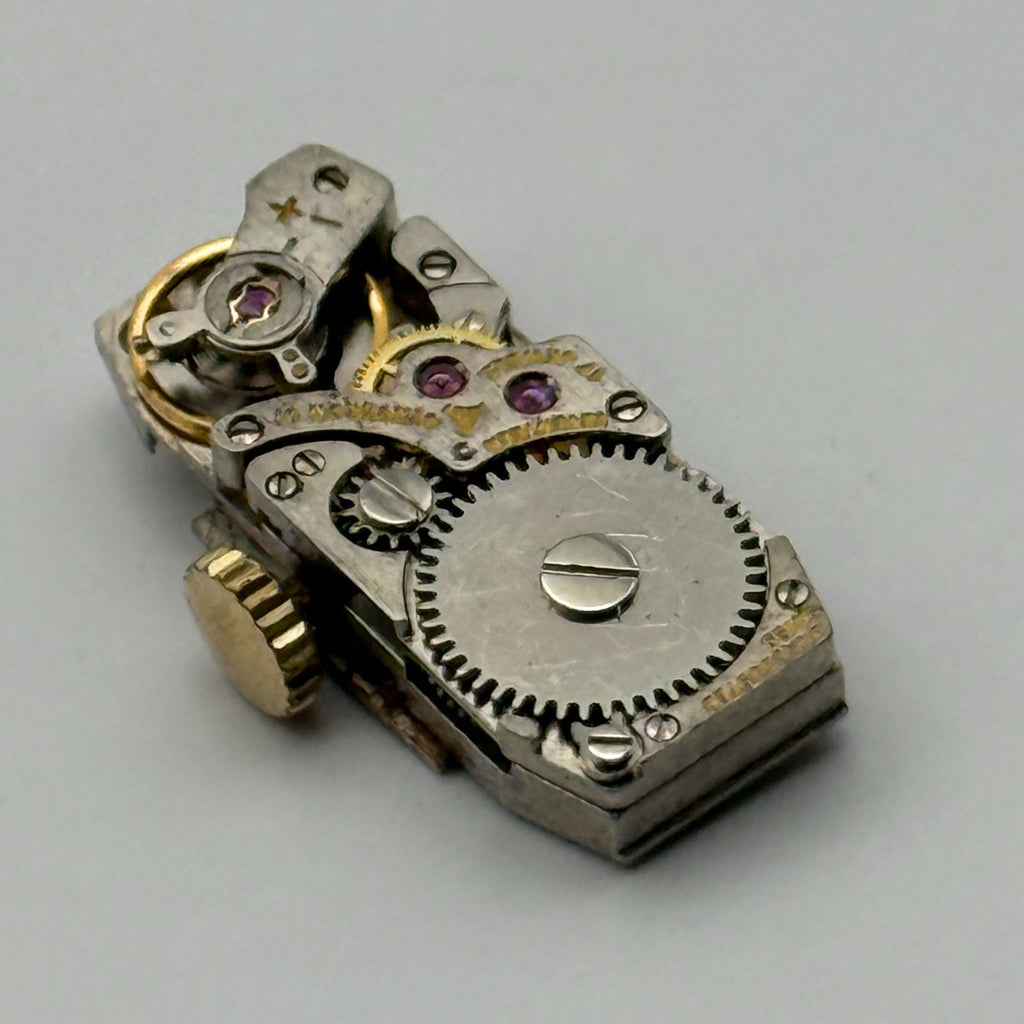 FHF 59-21 Watch Movement Delvina Swiss 17 Jewels Manual Wind Parts Repair 9mm