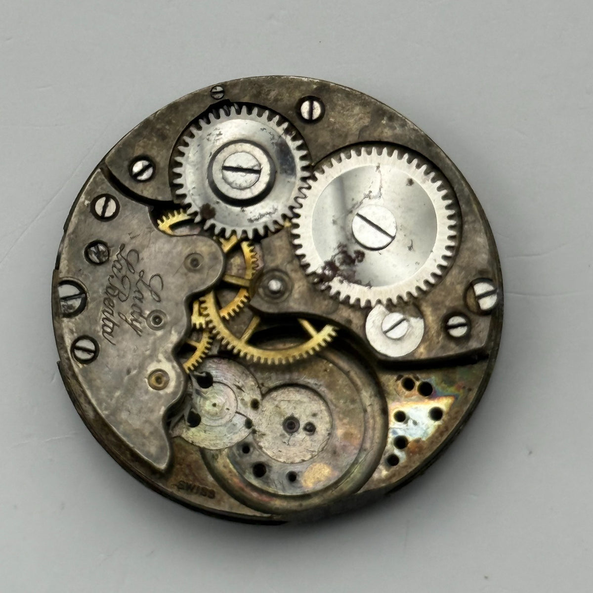 Lady La Berta Watch Movement R. Lapanouse? Swiss Manual Wind Parts Repair 29.4mm