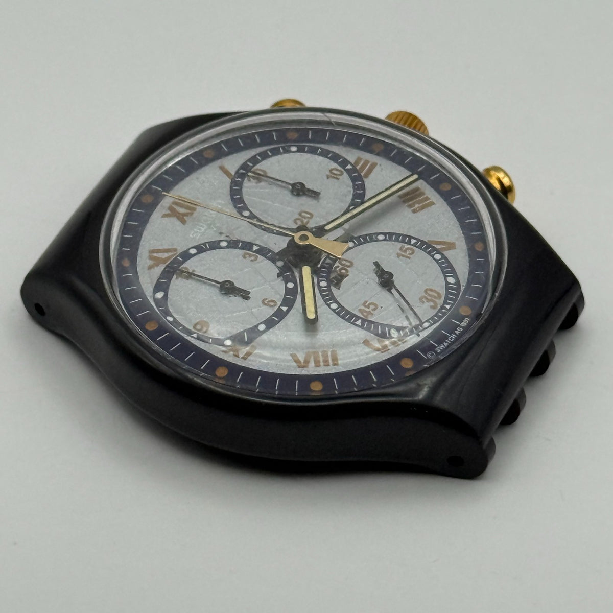 Vintage Swatch Chrono Watch SCN104 Timeless Zone 1991 ETA Quartz 39mm Parts