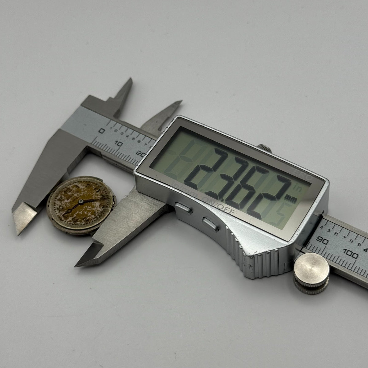 Meridian Regd Watch Movement 15 Jewels 6 Adjustments Manual Wind Parts 23.6mm
