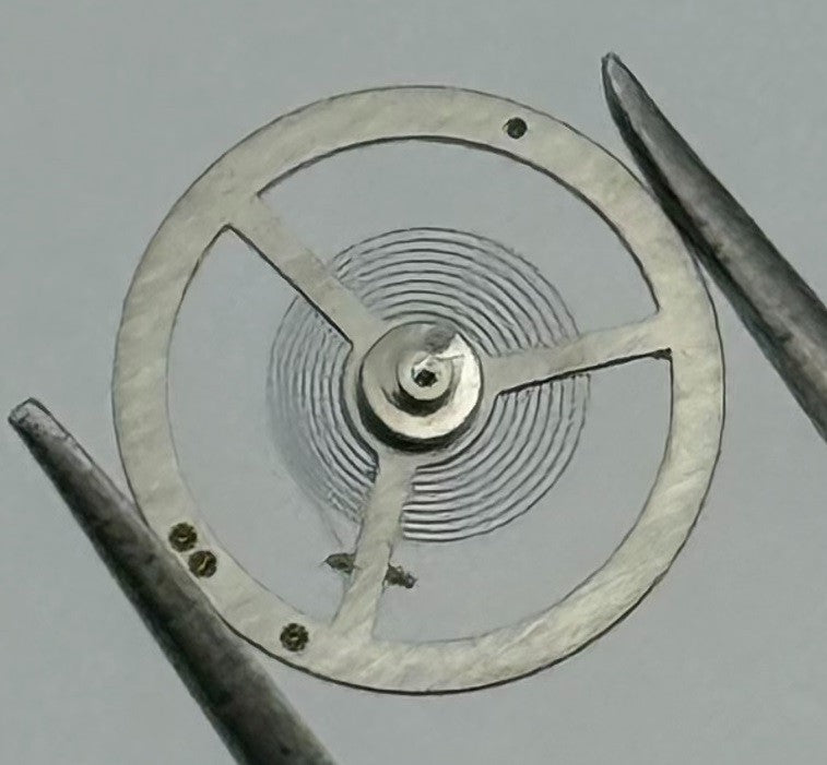 EB 1297 Balance Wheel Complete And Spring 5¼’’’ 201 Watch Movement Parts NOS