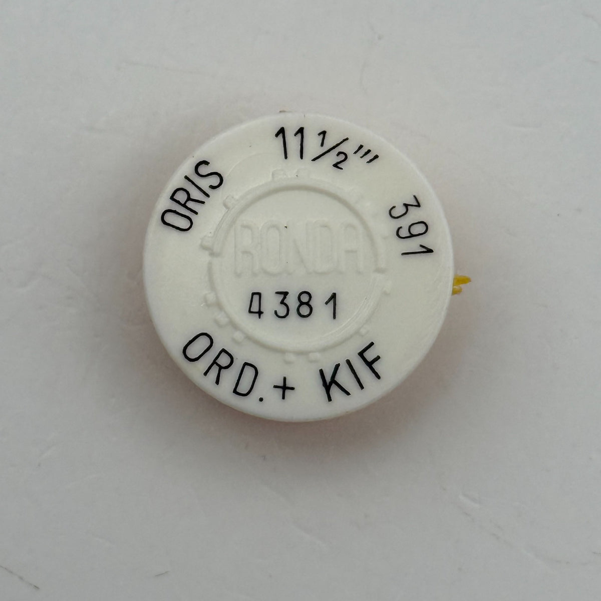 Oris 391 Balance Wheel Complete And Spring 4381 11½’’’ Watch Movement Parts NOS