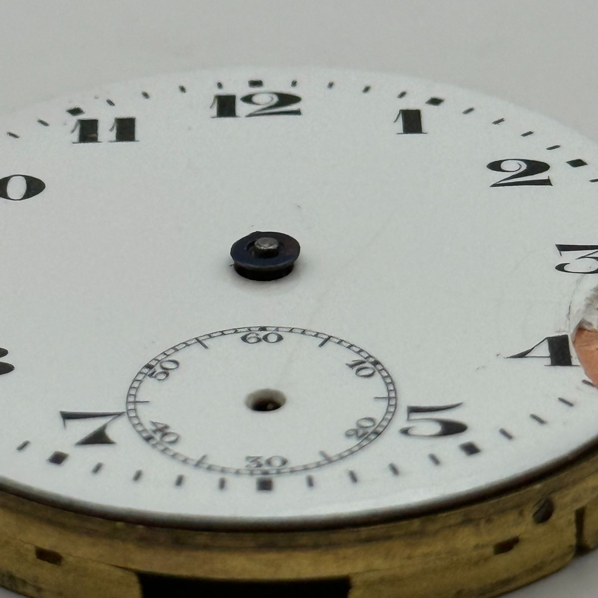 Artox Pocket Watch Movement Hunter Swiss Sub Seconds Vintage Parts Repair 40.2mm