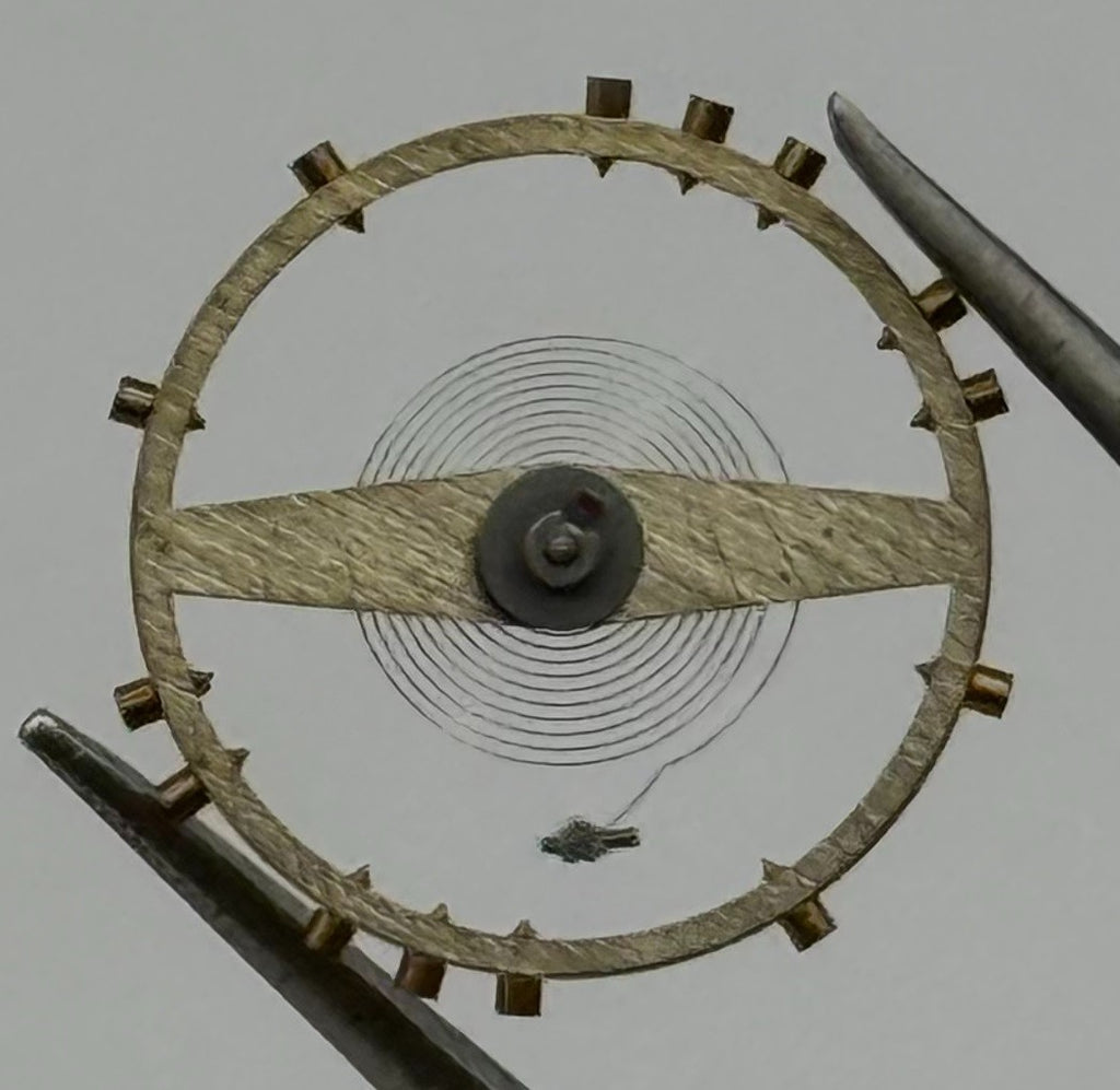 FHF 73 731 Balance Wheel Complete And Spring Renata 672 Watch Movement Parts NOS