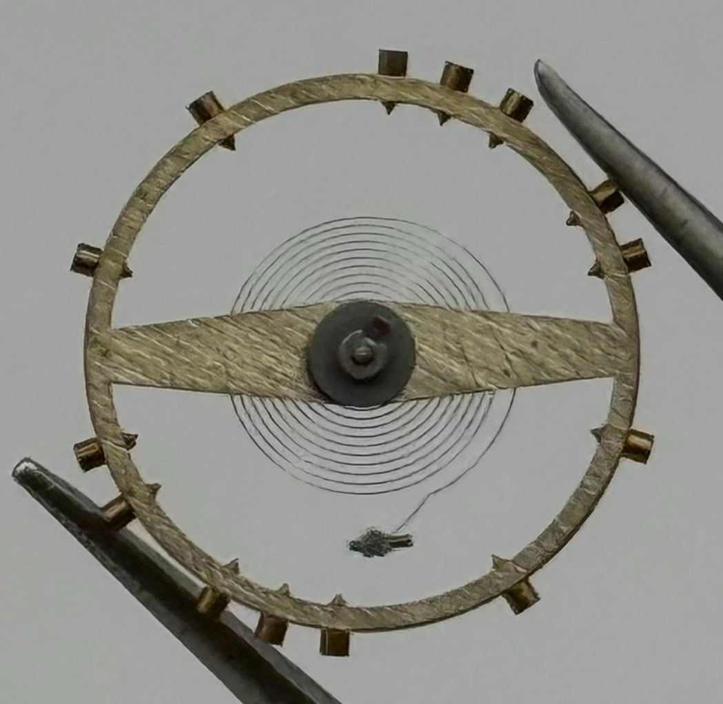 FHF 73 731 Balance Wheel Complete And Spring Renata 672 Watch Movement Parts NOS