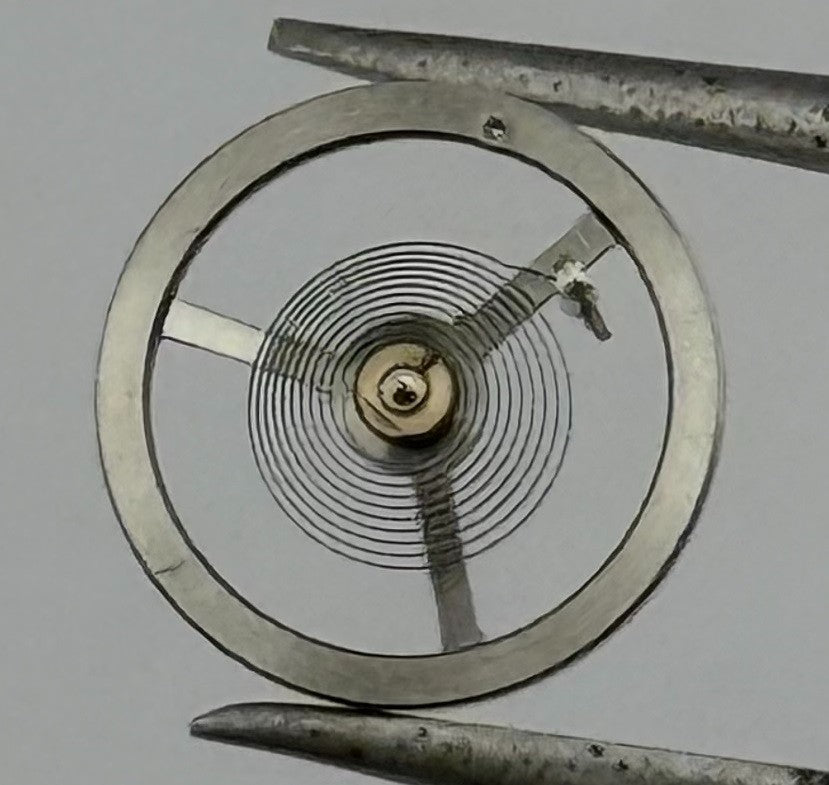 EB 1297 Balance Wheel Complete And Spring 5¼’’’ 201 Watch Movement Parts NOS