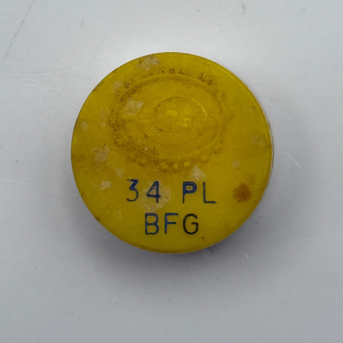 BFG 34 PL Balance Wheel Complete And Spring Watch Movement Parts Vintage NOS