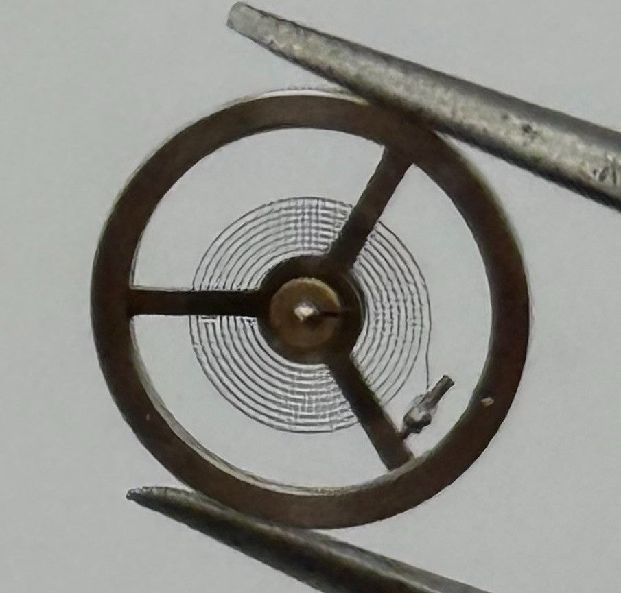 EB 1297 Balance Wheel Complete And Spring 5¼’’’ 201 Watch Movement Parts NOS