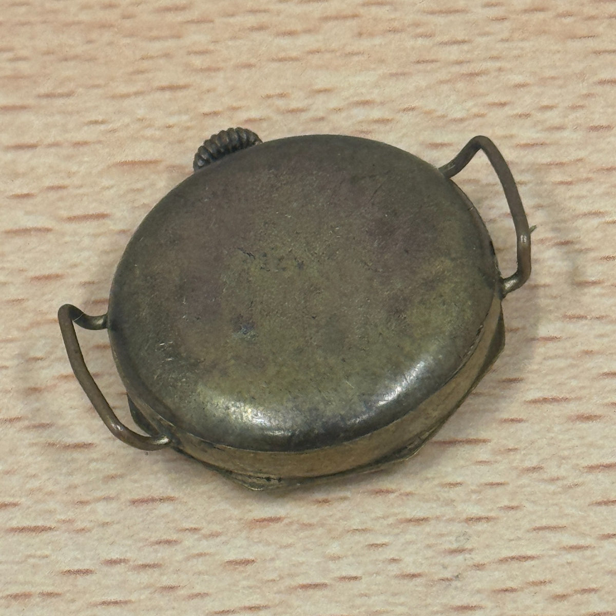 Enamel Bezel Trench Style Watch - Antique ? - Unusual Swiss - Spares/Repairs