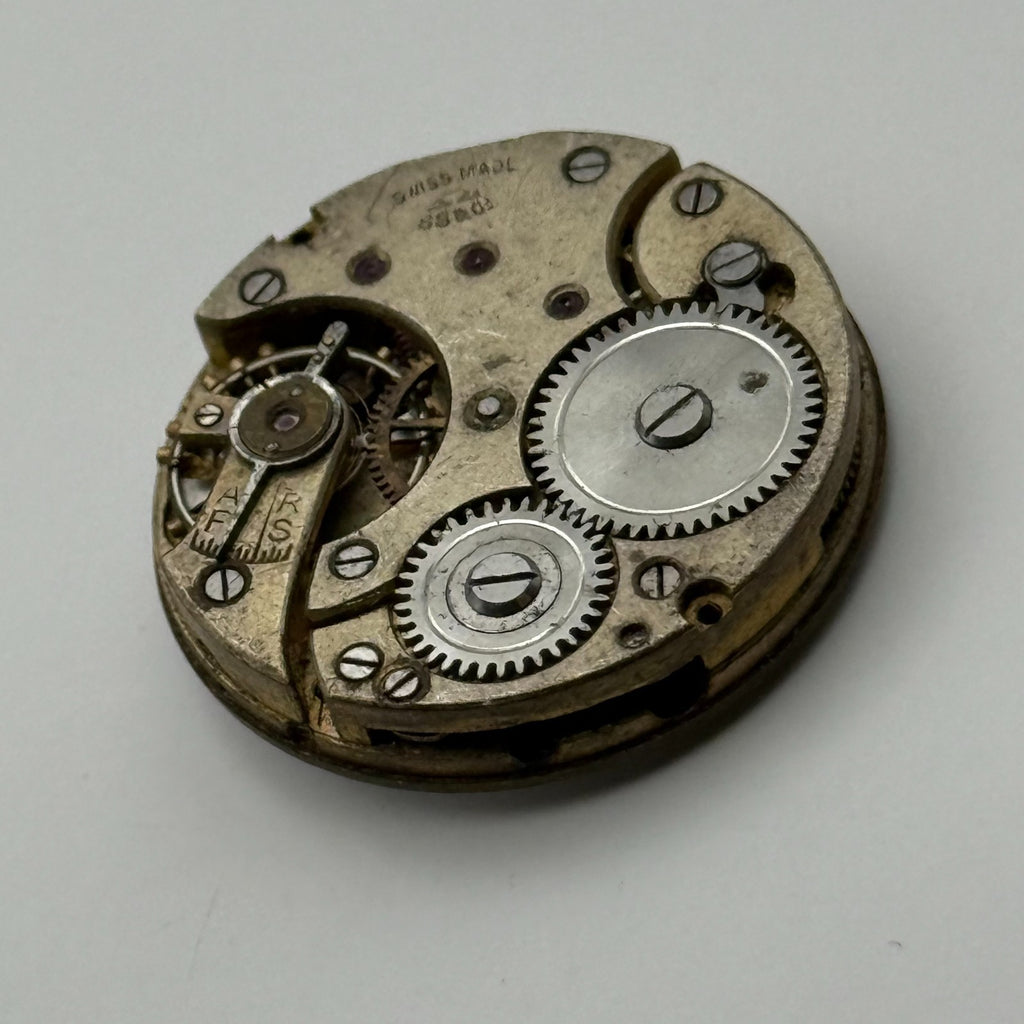 Stauffer S S & Co Trench Watch Movement - For Parts / Repair - 24.4mm