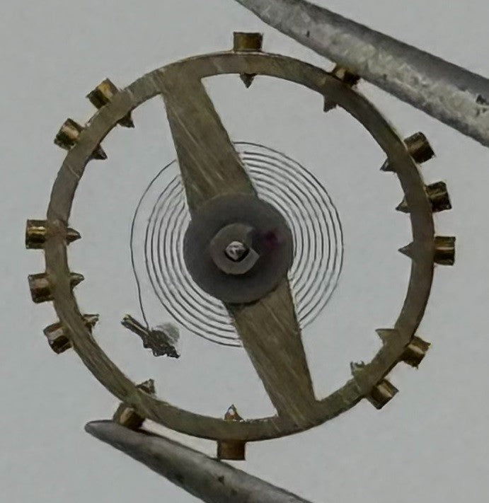 FEF 270 Balance Wheel Complete And Spring 5¼’’’ 173 M Watch Movement Parts NOS